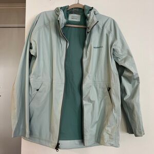 Baby blue Merrell whisper rain coat